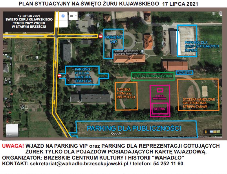 Plan sytuacyjny x święto żuru kujawskiego