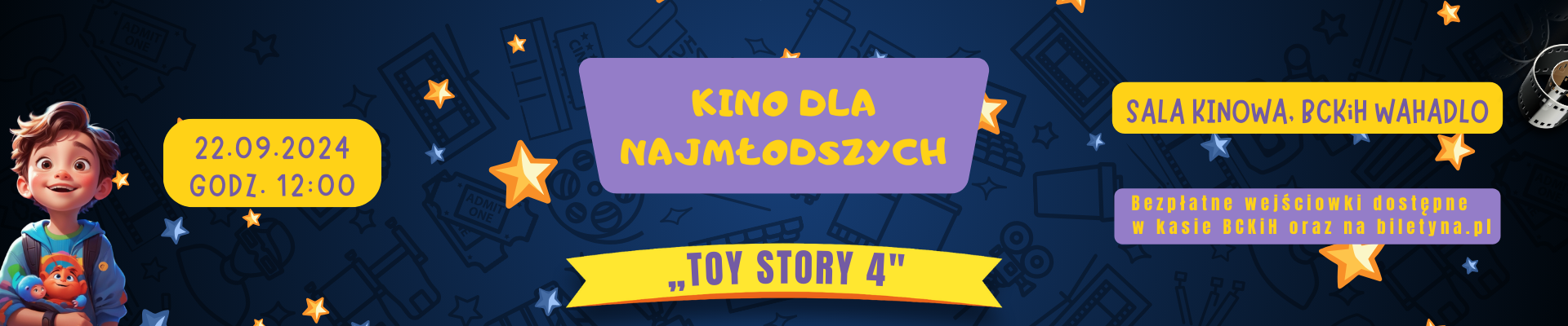 Kino dla najmłodszych “Toy Story 4” [22 września]